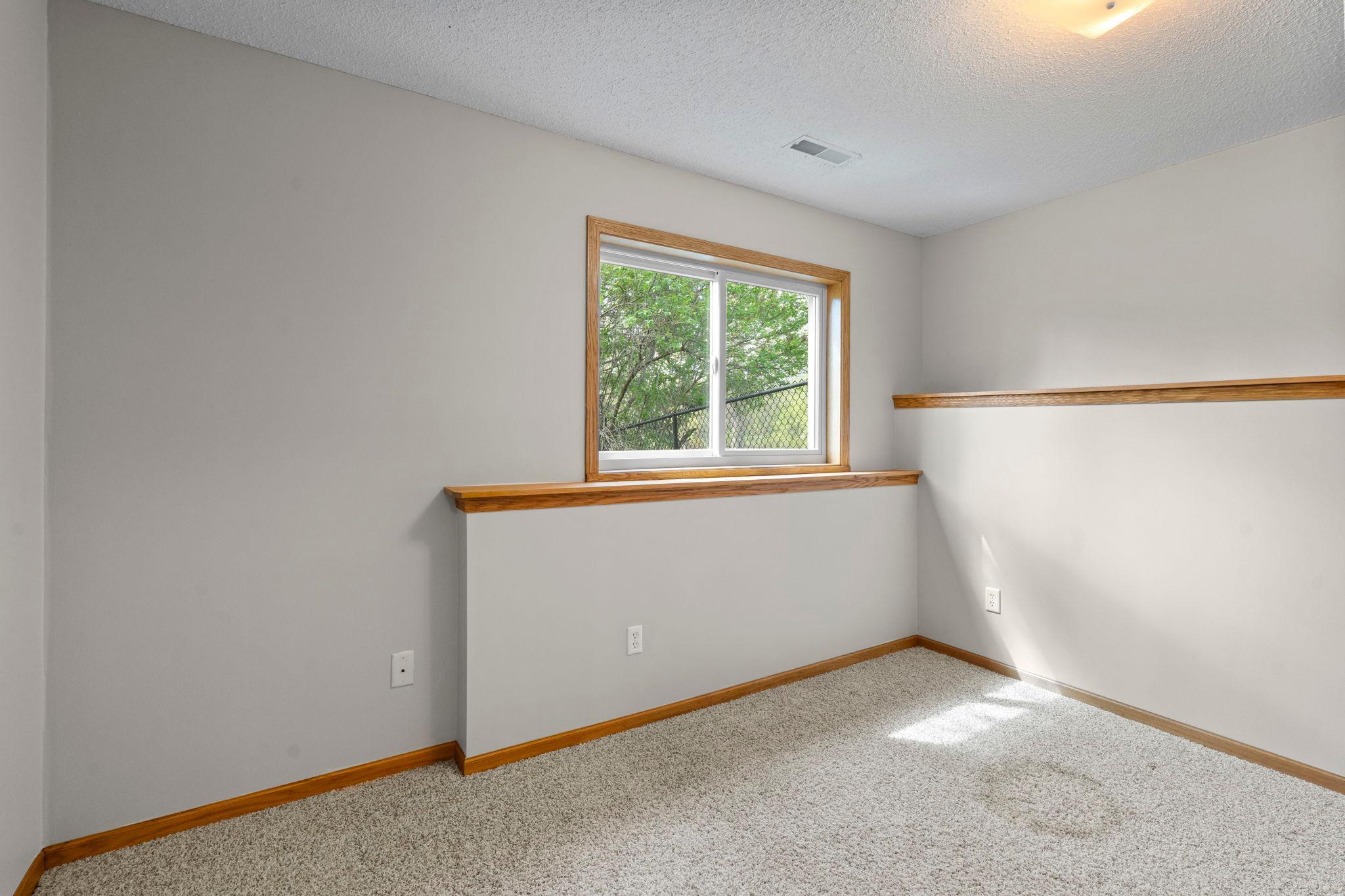 Third bedroom in lower level