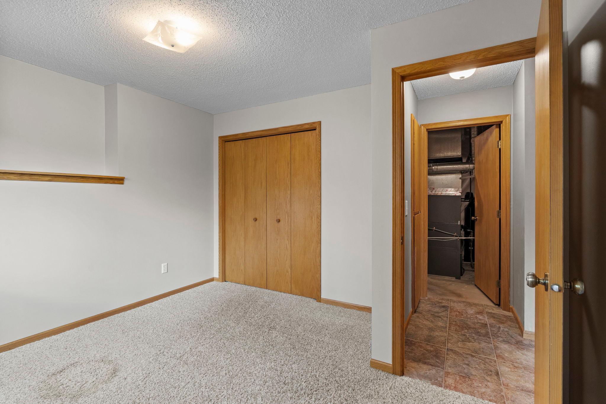 Lower level third bedroom