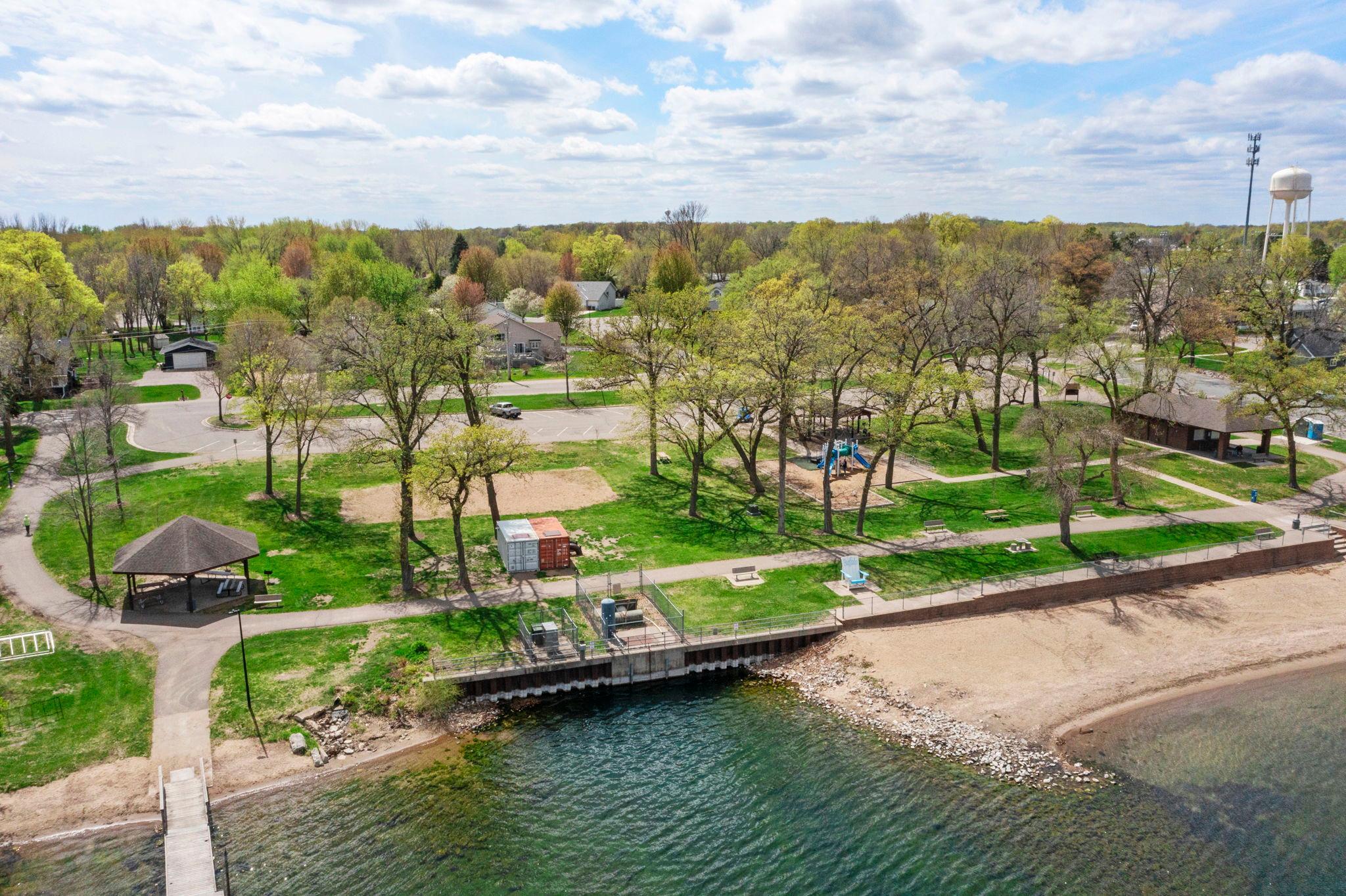 Griffing Park offers swimming, playground and a boat launch area