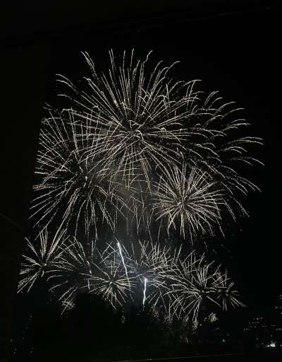 The balcony offers a front-row view of the Minneapolis Aquatennial Fireworks Show every summer!
