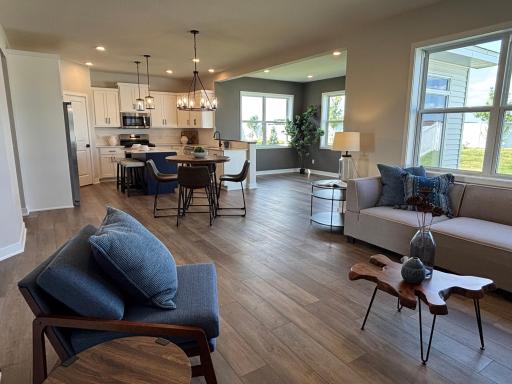Open sightlines create exceptional flow across the entire main level.