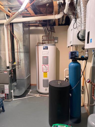A look into the utility room on the lower level.