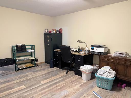 Another angle of the craft/hobby or storage room on the lower level.
