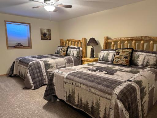 A shot of the second bedroom on the lower level.
