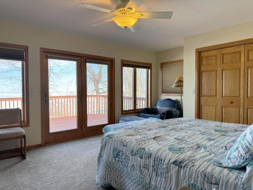 A shot of the second bedroom on the main level - another great big room with great big views!