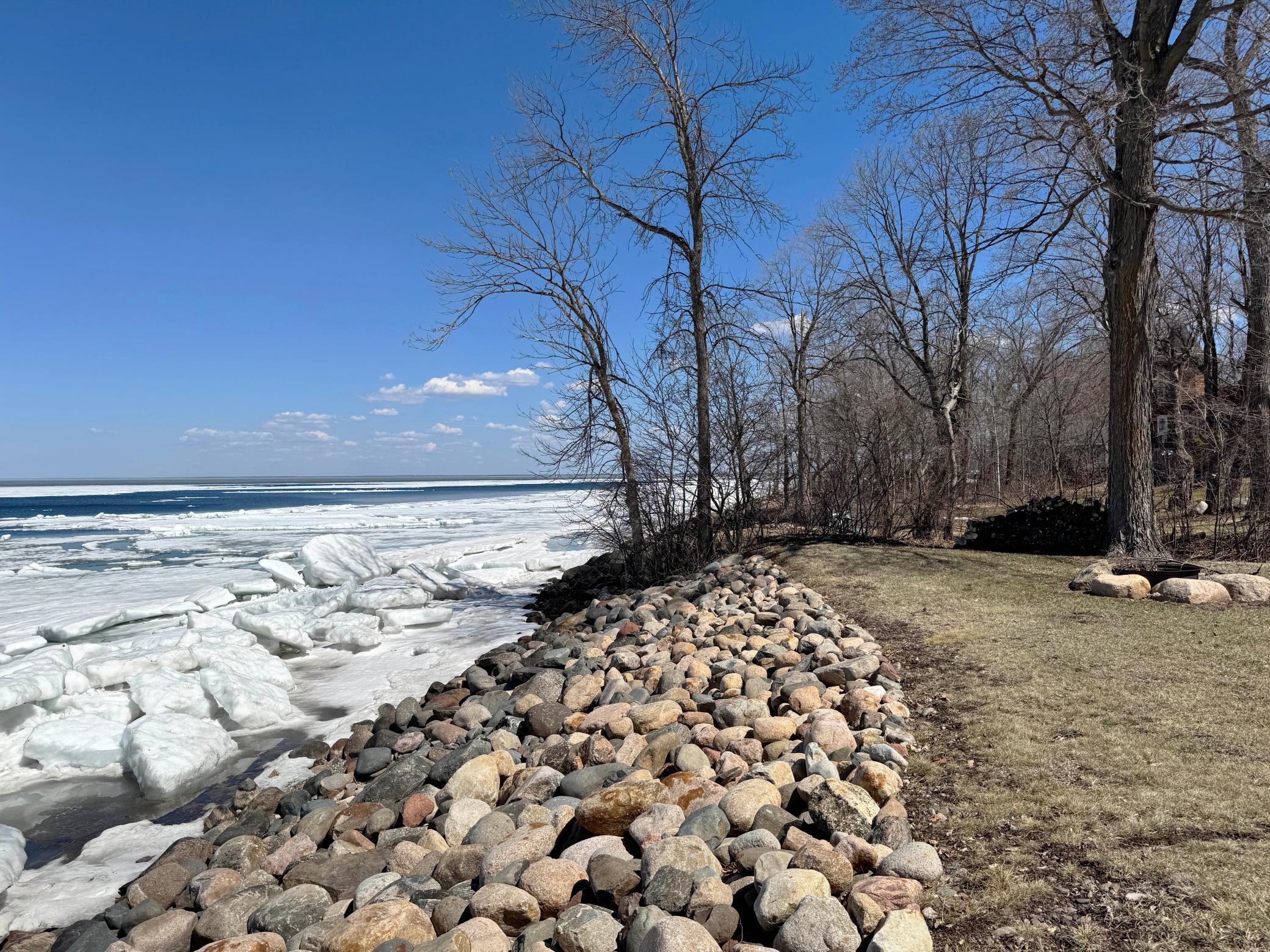 Looking easterly down the shoreline.
