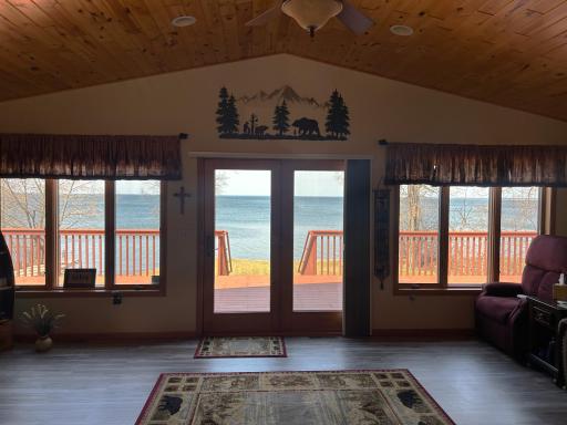 Your view from the living room patio door and windows.