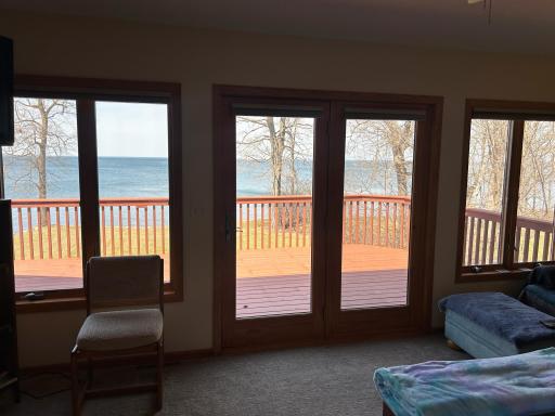 Your view from the patio door and windows in the second bedroom on the main level.