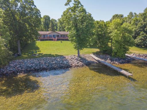 Welcome to the clear lapping waters of MilleLacs Lake! This impressive lot will "wow" you with views and sunsets all year round!