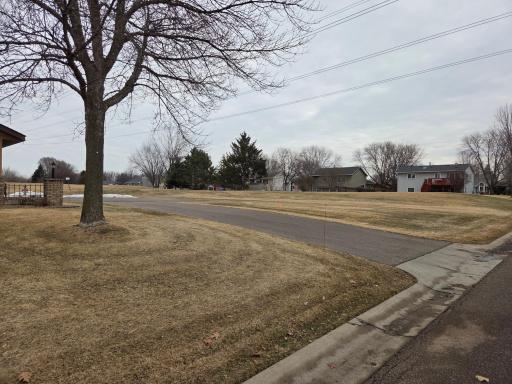 Great green space located right out from the garage and guest parking.