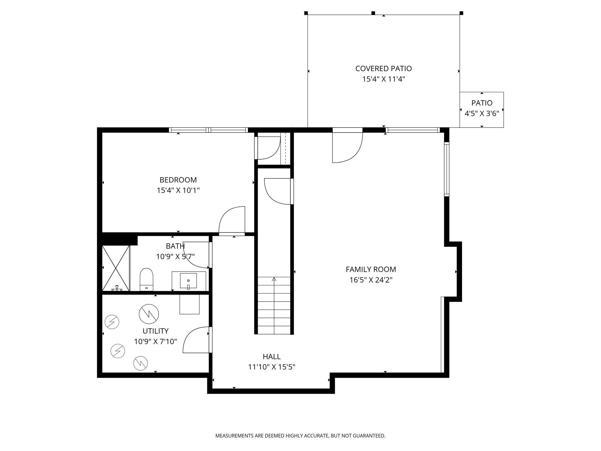 Lower level floor plan