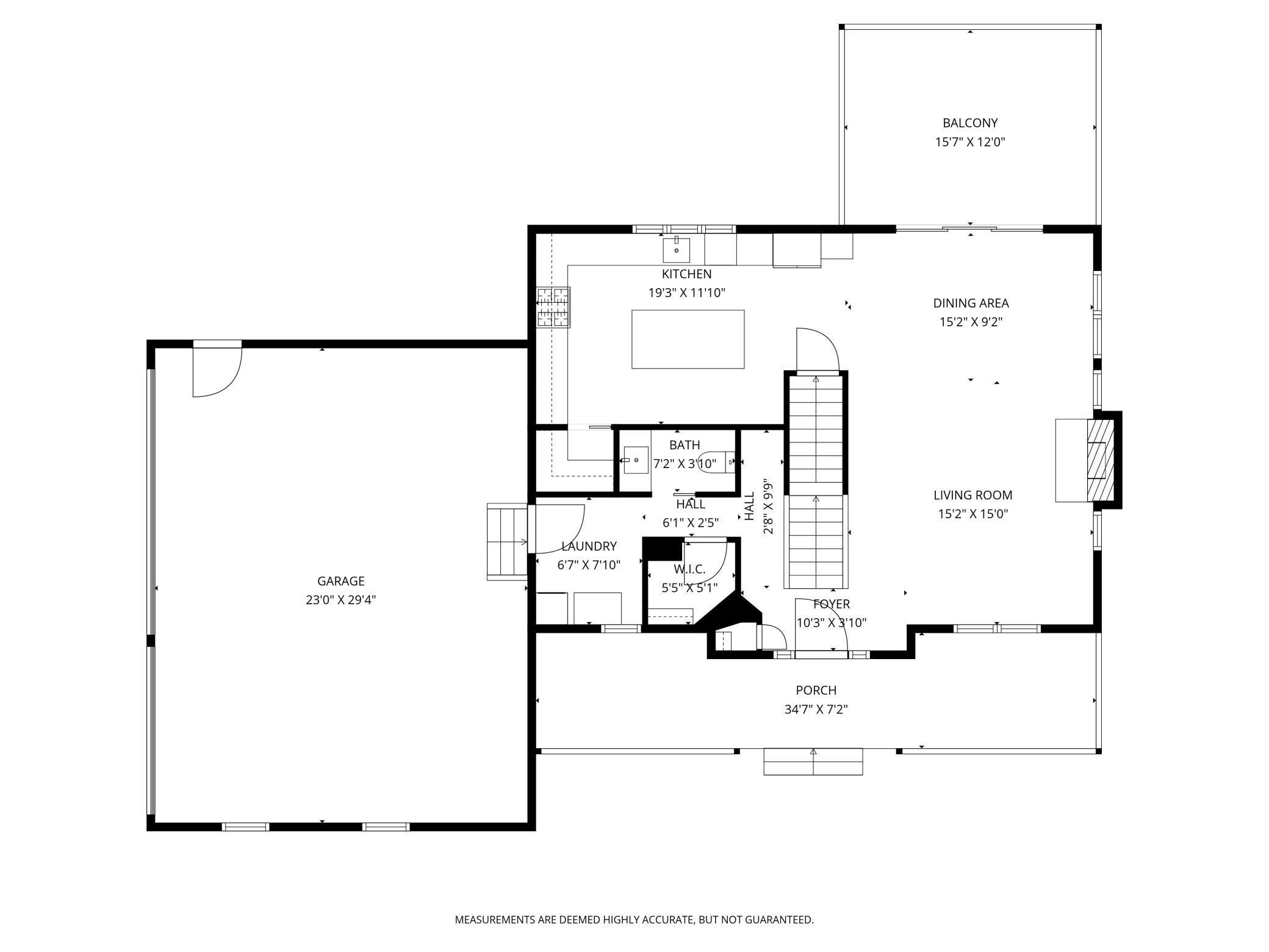 Main level floor plan