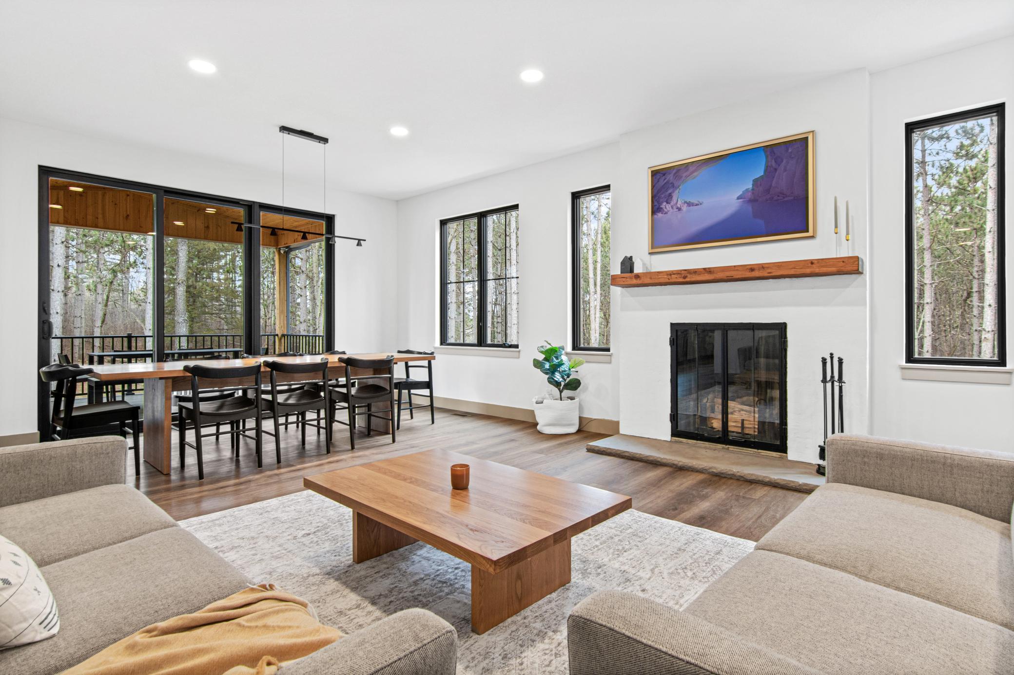 Open living and dining area designed for connection and everyday comfort