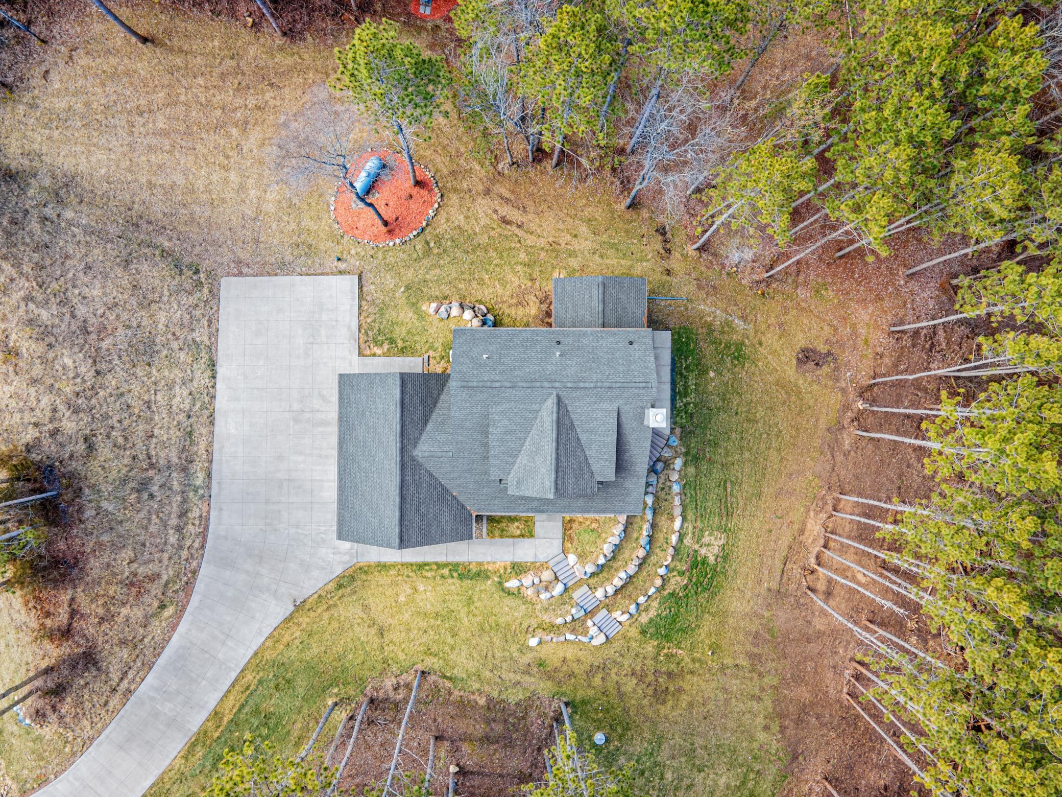 Private setting on over four acres