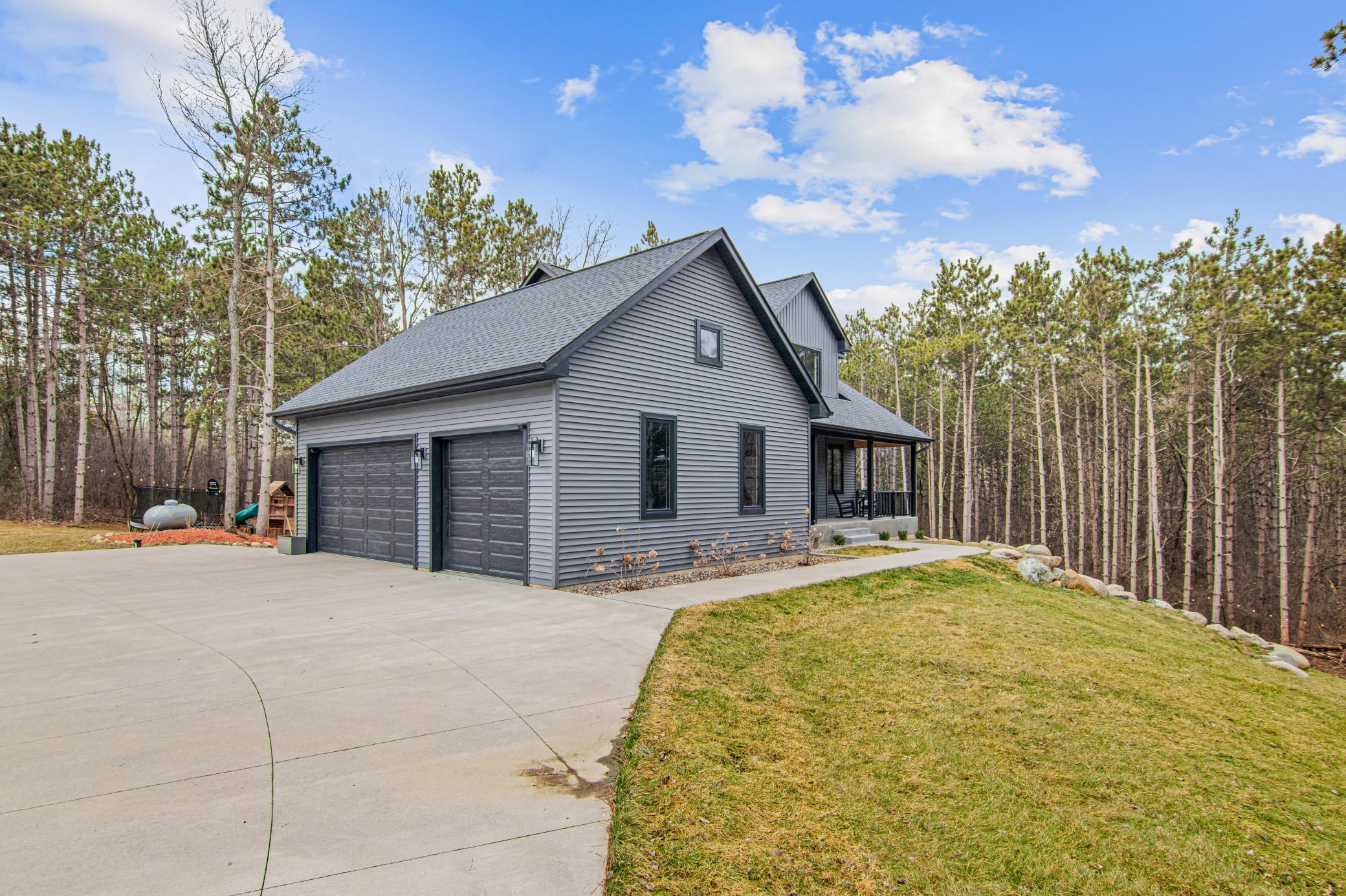 3-car attached garage