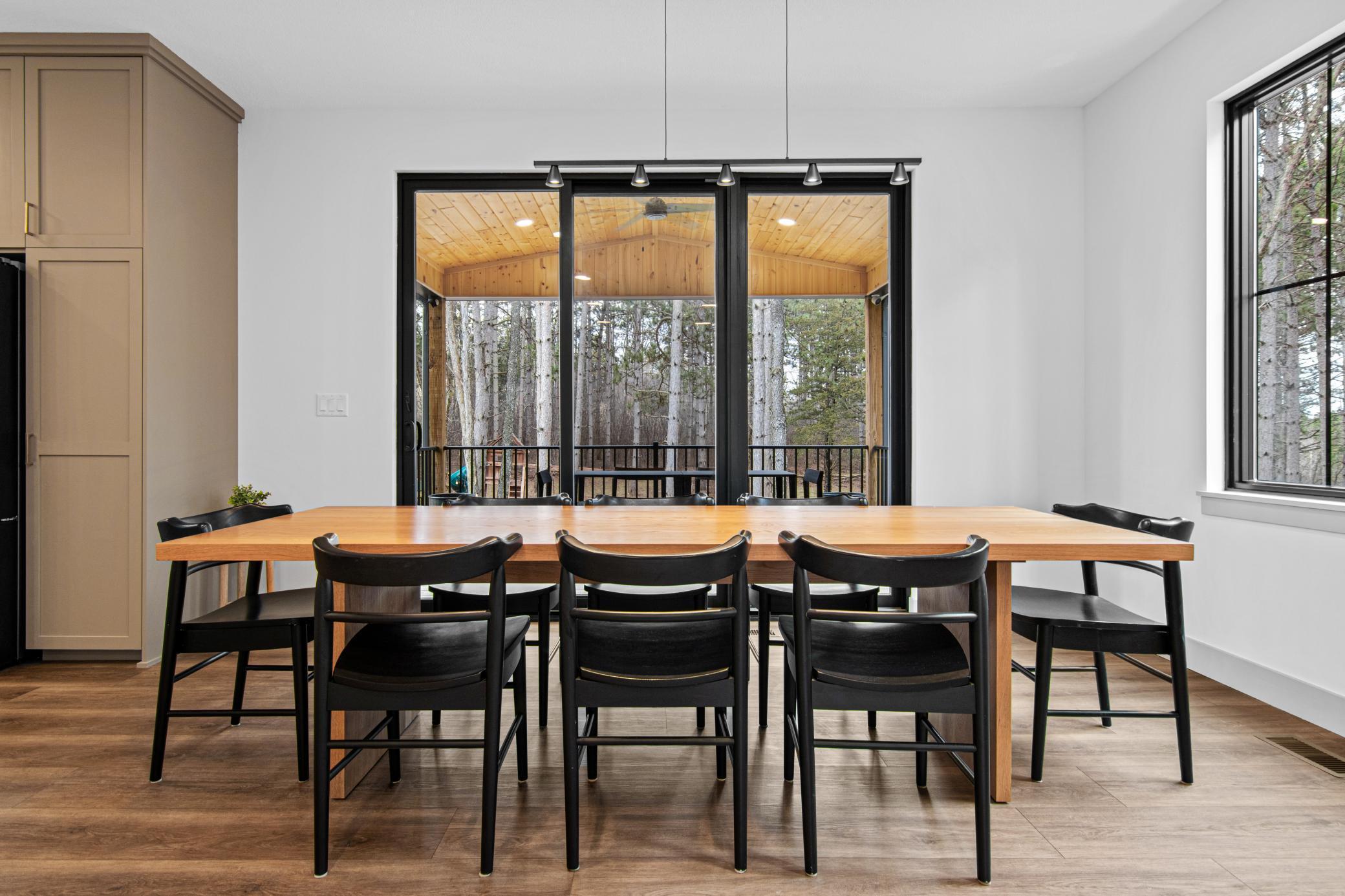 Dining space with views