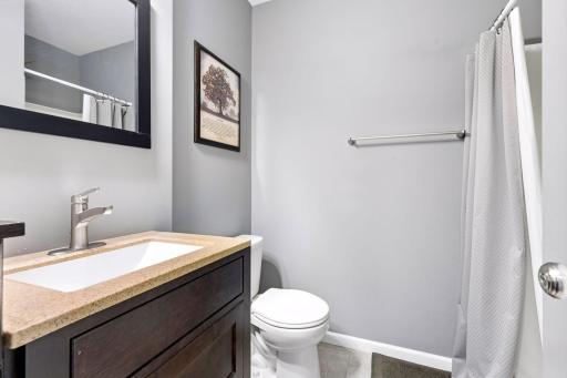 Lower level 3/4 bath.