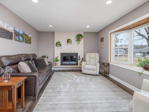 Cozy up on those chilly night by the crackling fire in the wood burning fireplace.