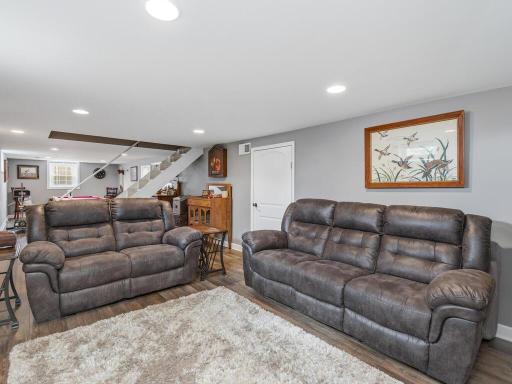 Head to the lower level for more living space