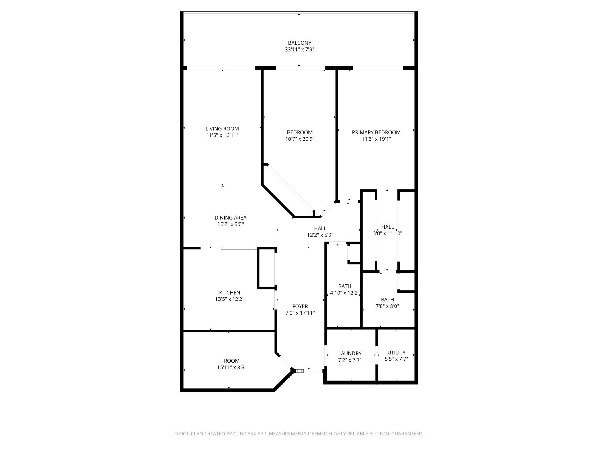 8121 34th Unit 206 Floorplan