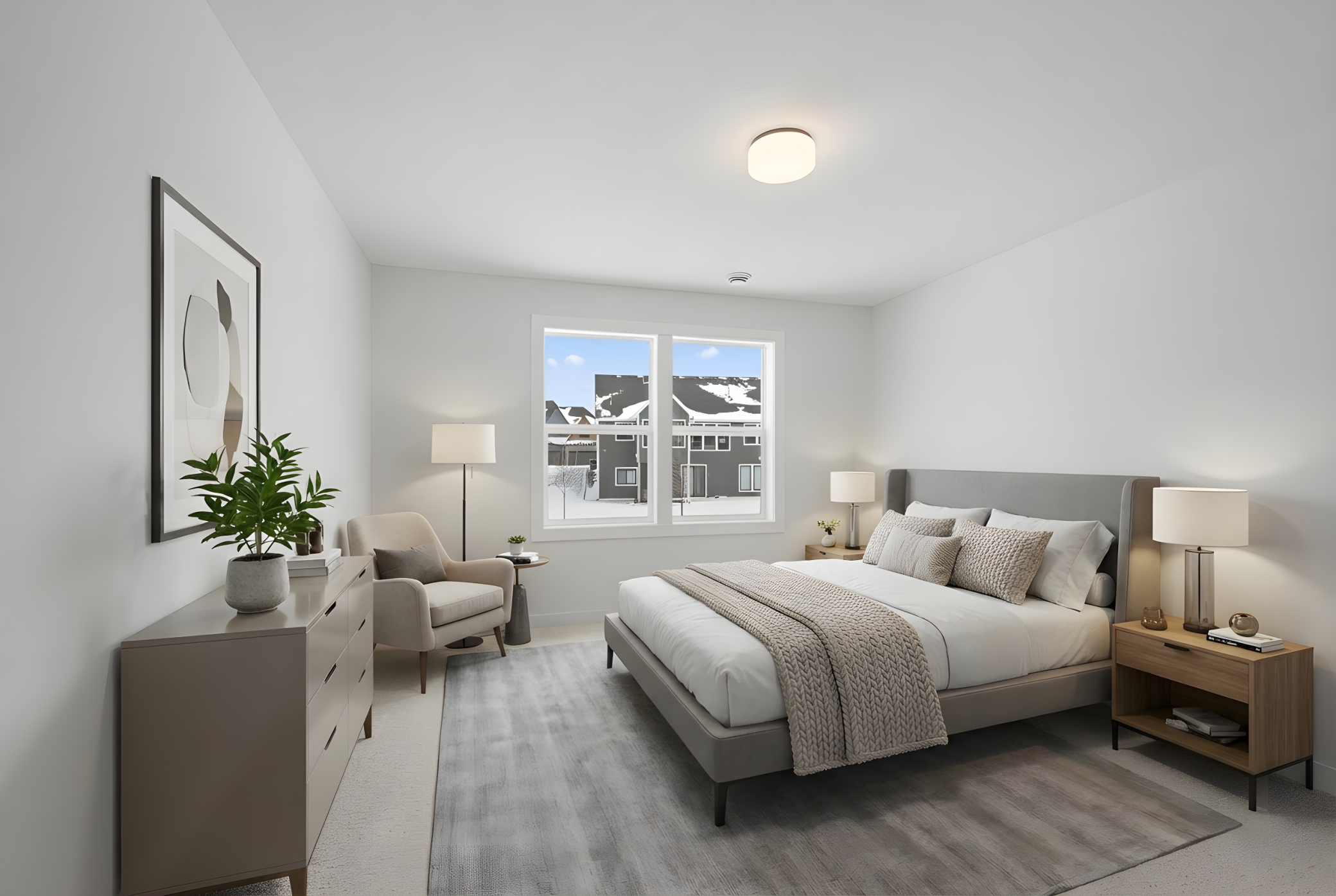 Lower level bedroom 5 with walk-in closet