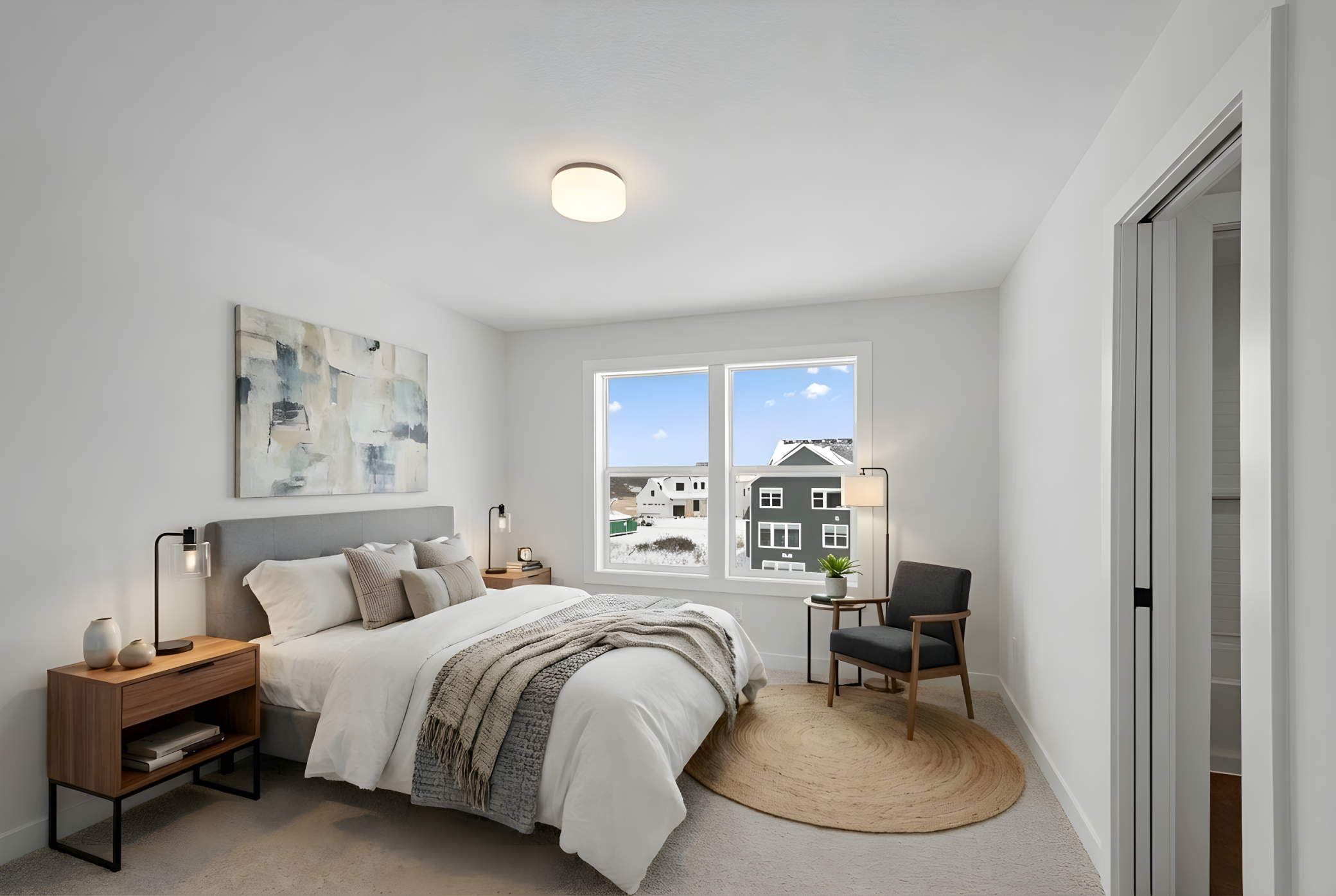 Upper level bedroom 3 *Photo is virtually staged