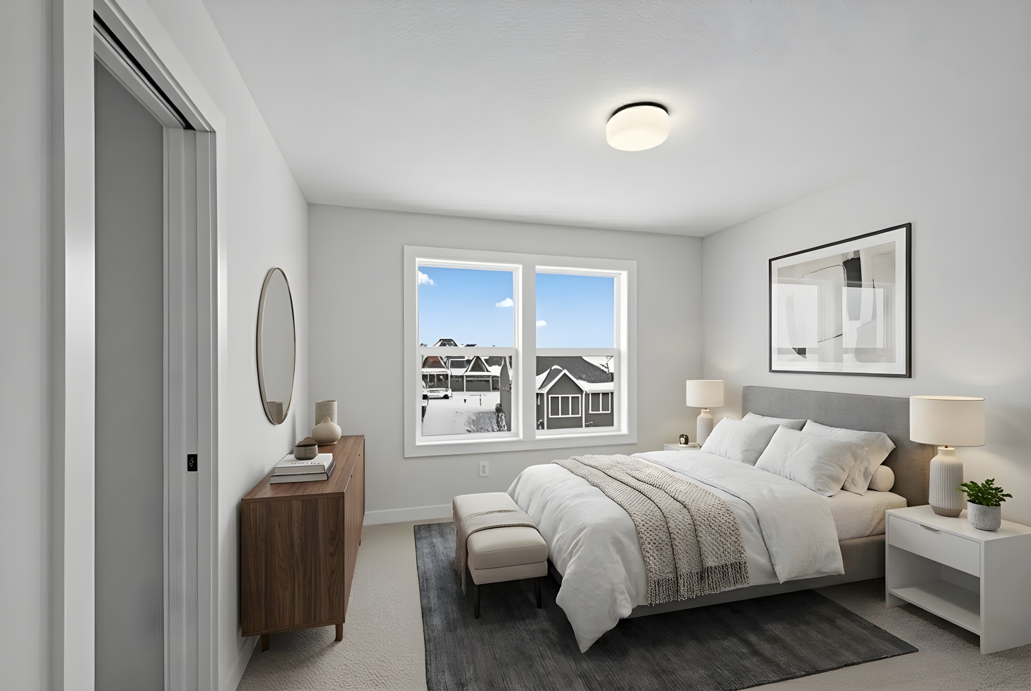 Upper level bedroom 4 *Photo is virtually staged