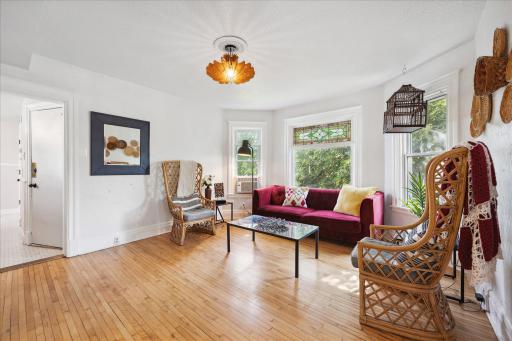 Tastefully finished second level living room