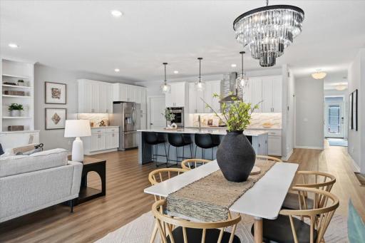 The open concept floor plan is convenient for everyday living plus entertaining.