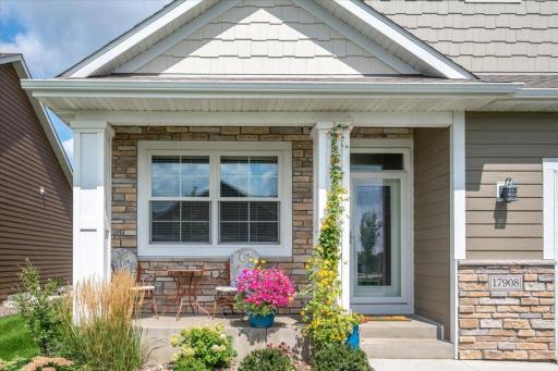 Enjoy a cup of coffee or evening beverage getting to know the neighbors on your covered front porch.