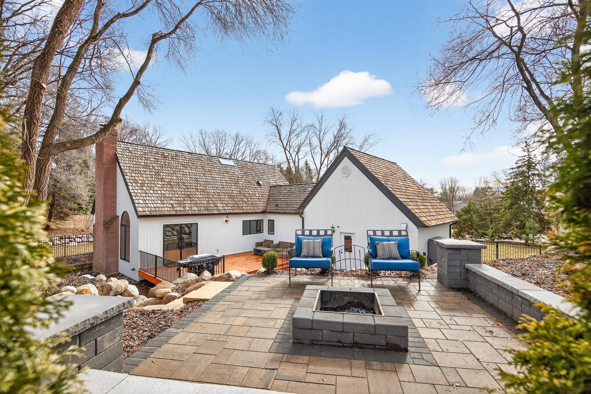 A beautiful view from the fire pit.