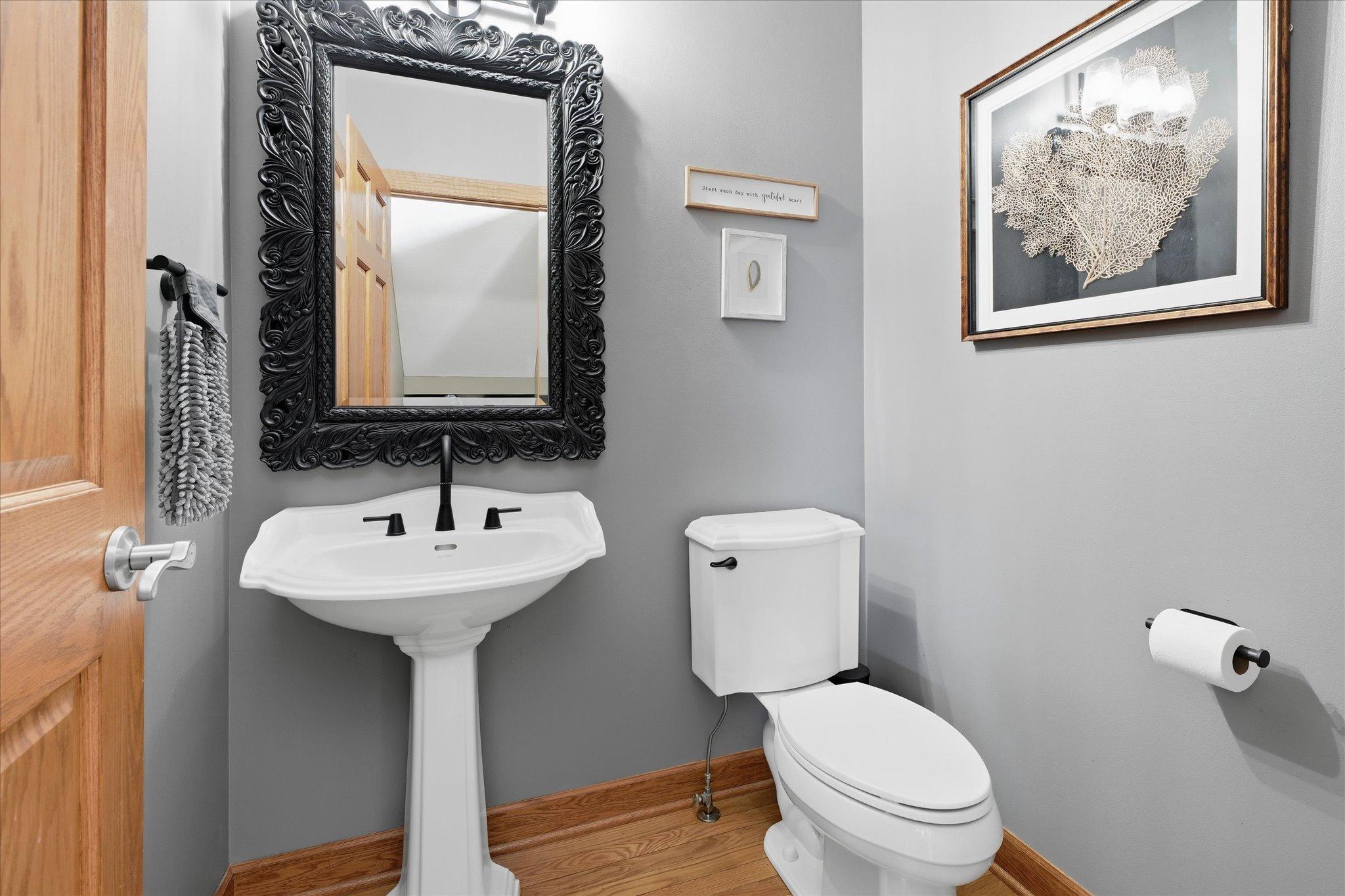 Convenient main-floor half bath
