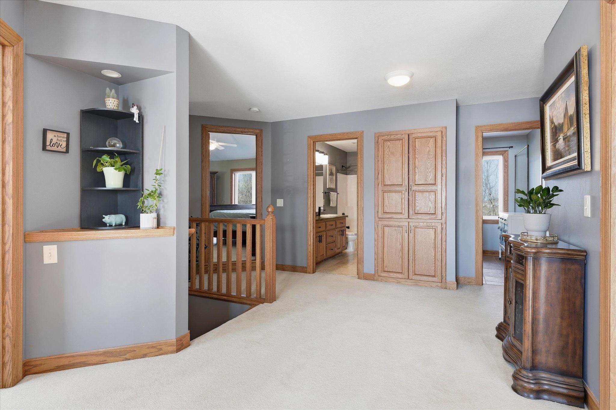 Spacious upper-level loft.