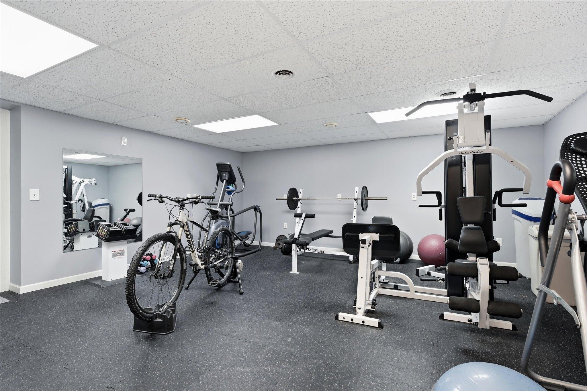 Dedicated full-scale weight room.