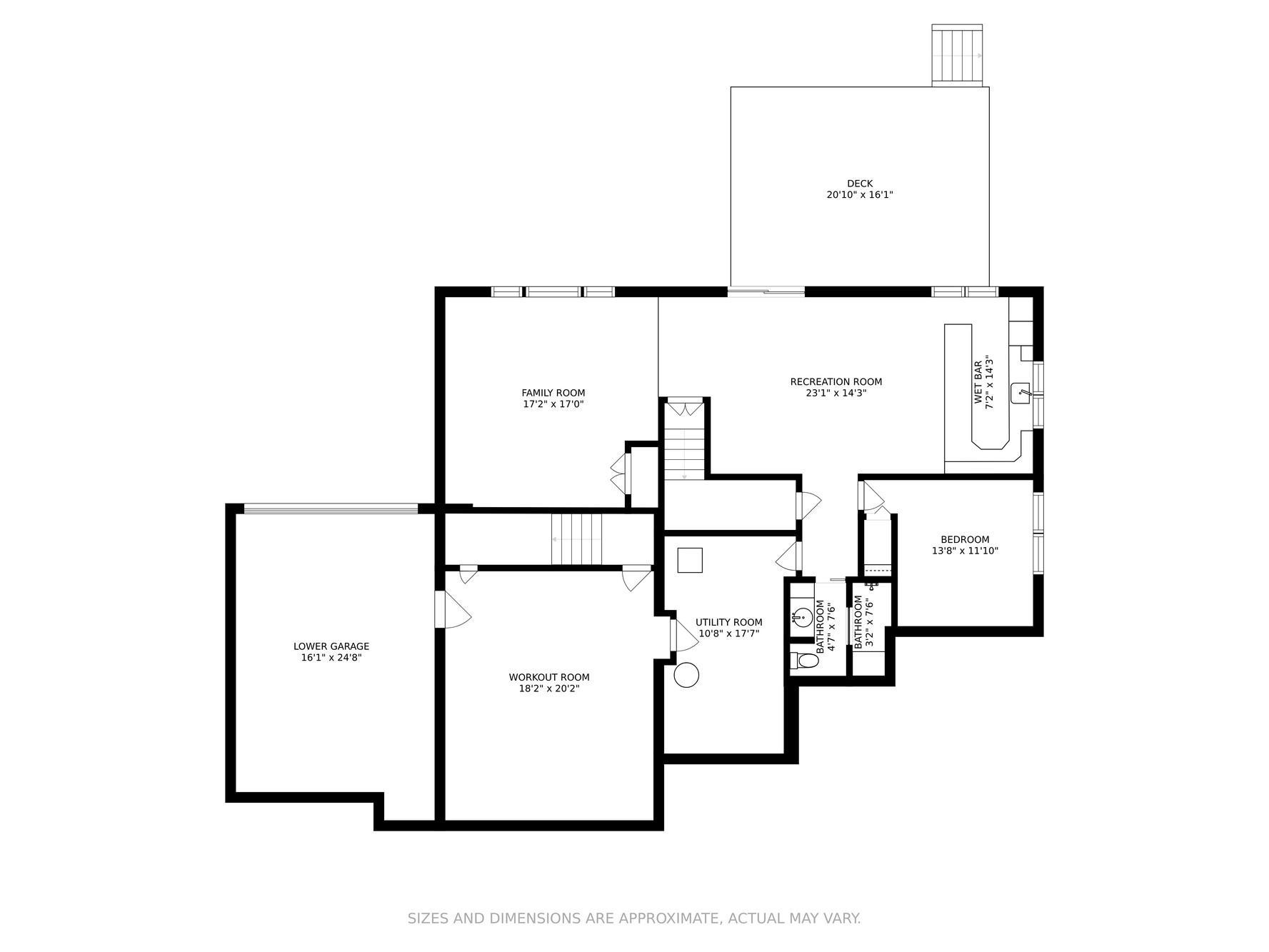 Lower Level Floor Plan
