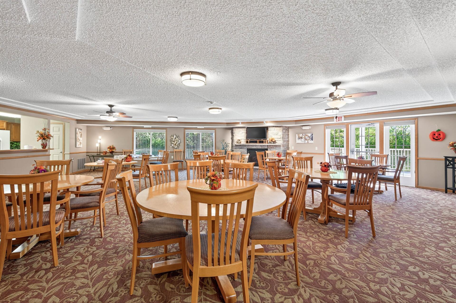 Regular gatherings happen in the Community Room