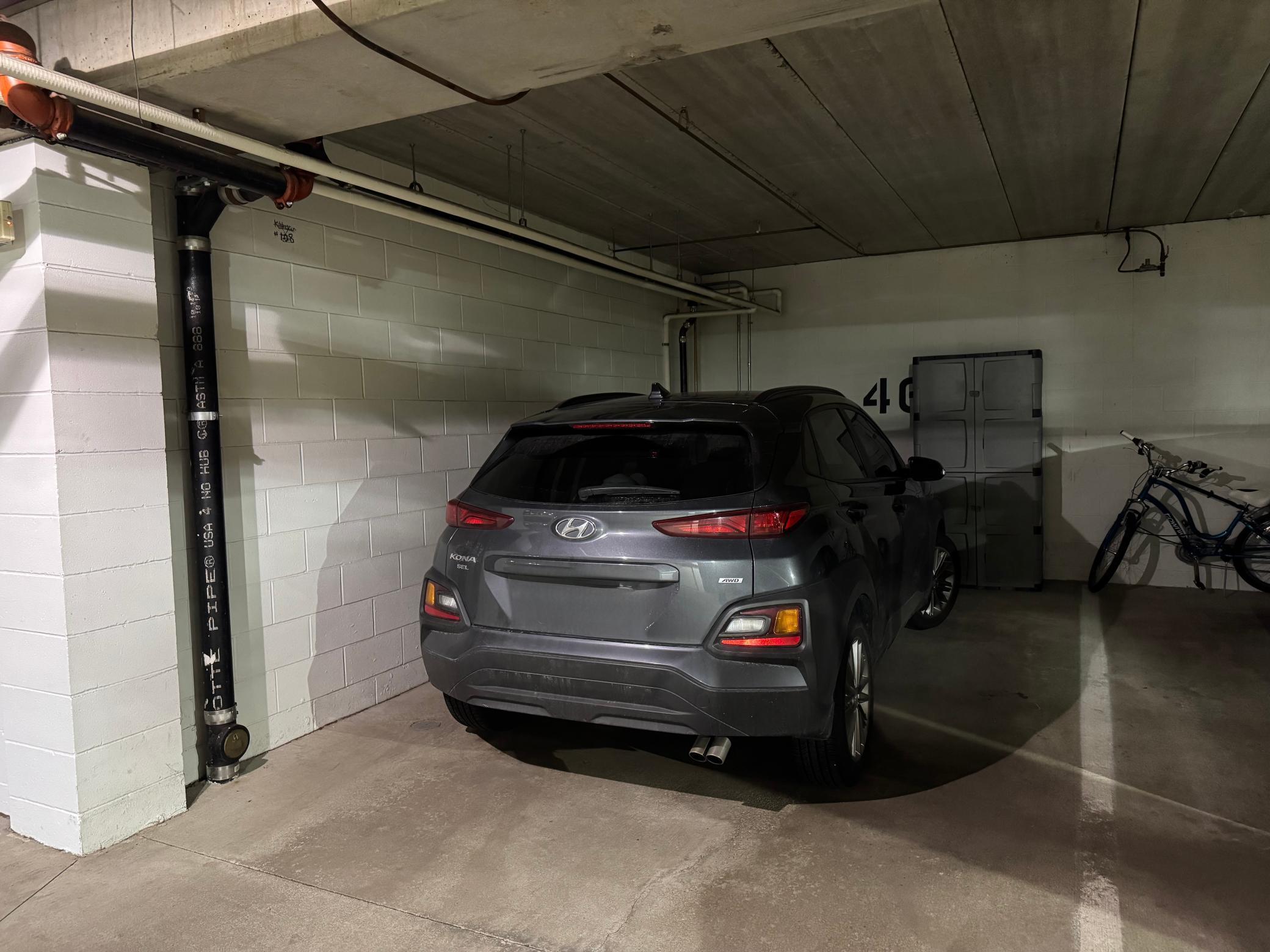 End parking spot near elevator