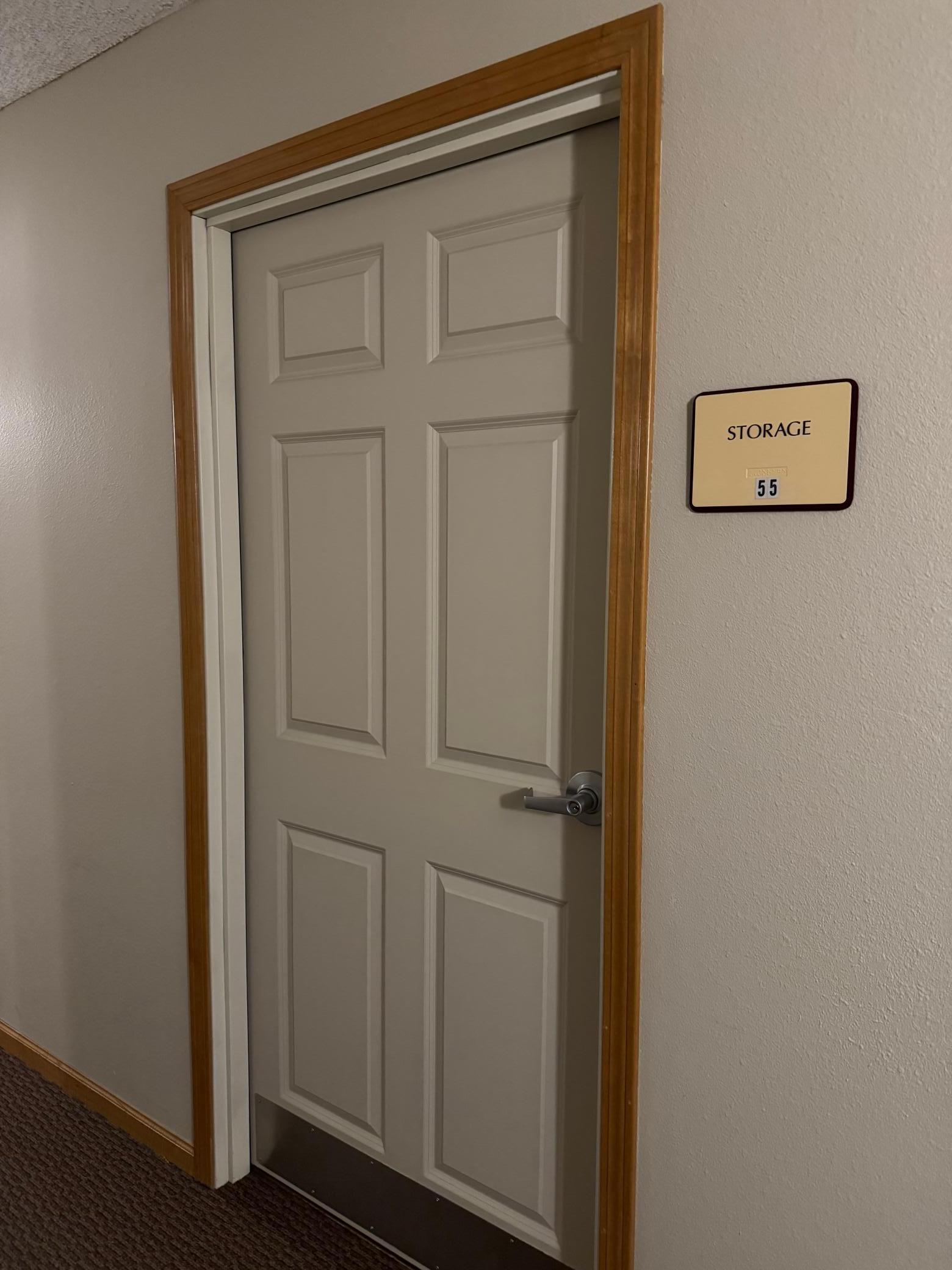 Private storage room just a few doors down from this condo