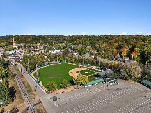 Small town charm with the infamous local baseball team.