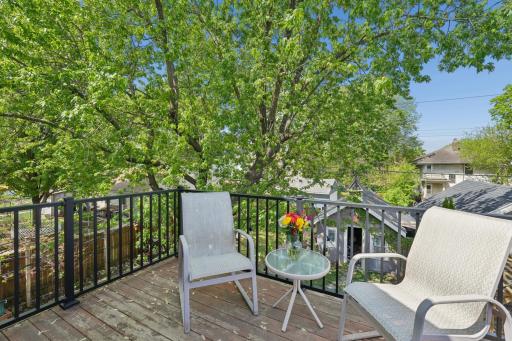 For the naturalist! Enjoy this quaint and scenic view from your balcony.