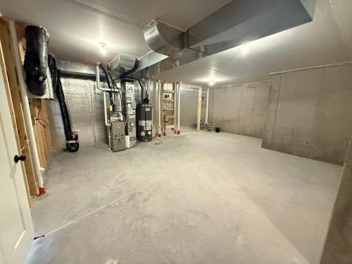 Tons of extra space in the lower level mechanical room