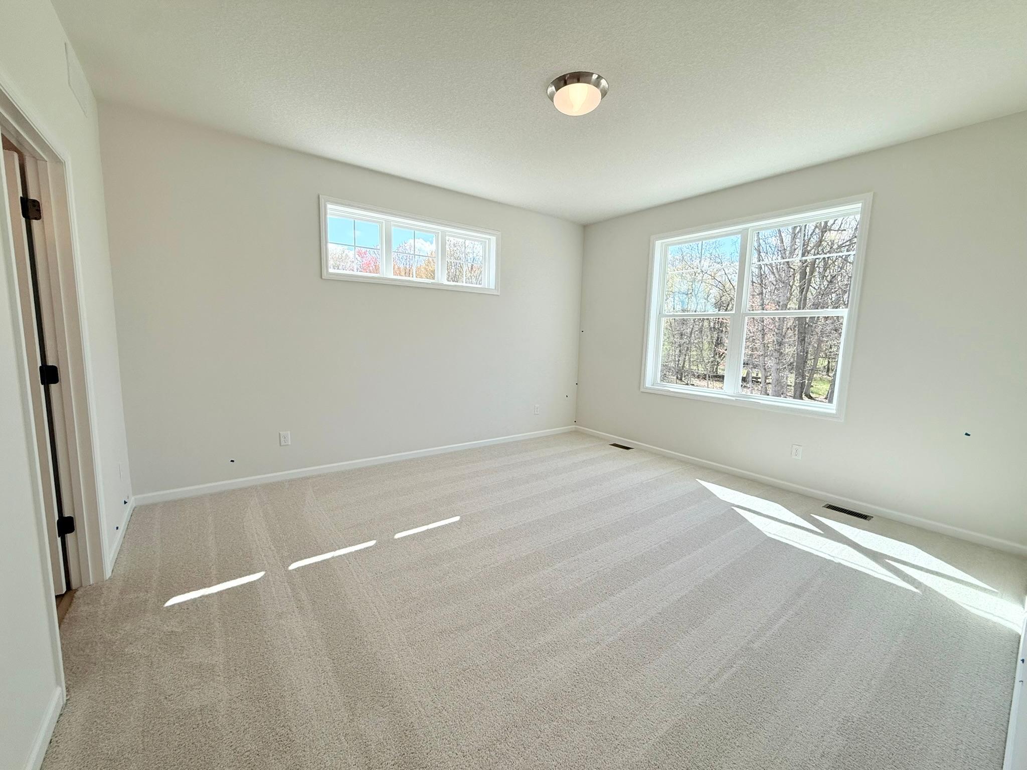 The spacious owner's suite