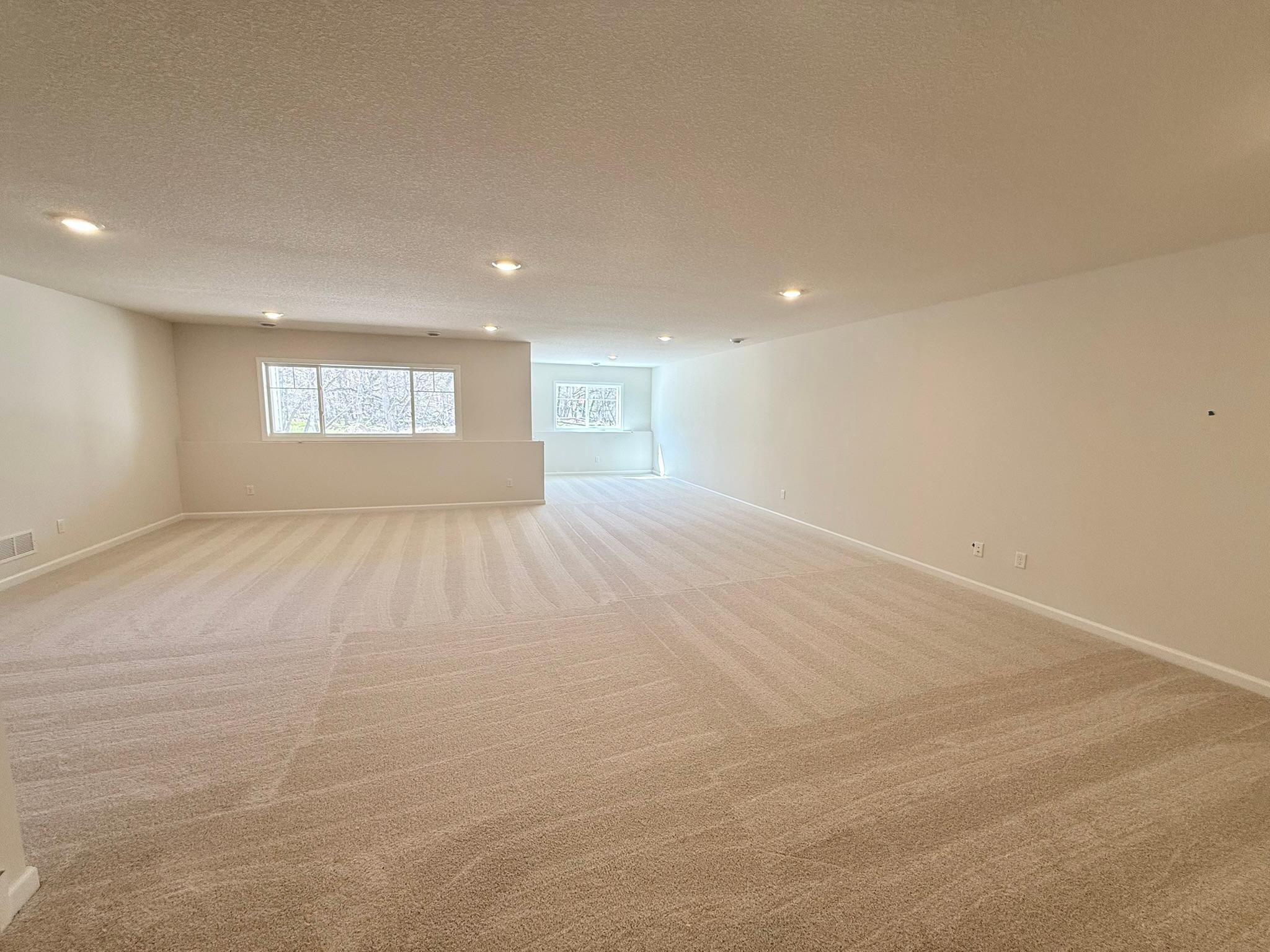 Finished lower level rec