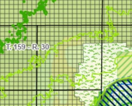 Some wetlands present