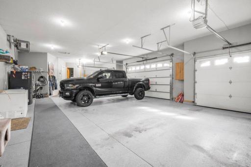 Attached 4 car garage 45x27 (finished and heated)!