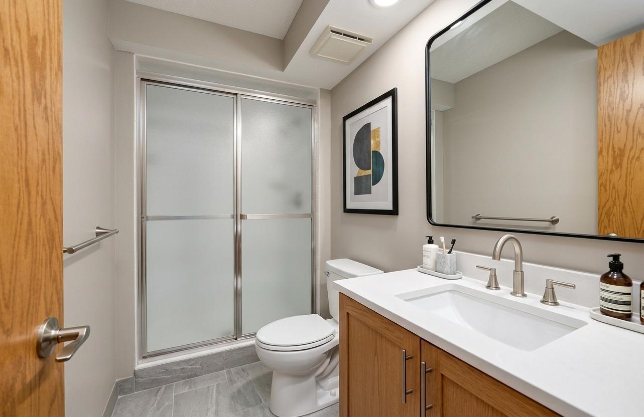 Lower Level Bathroom - Virtually Rendered