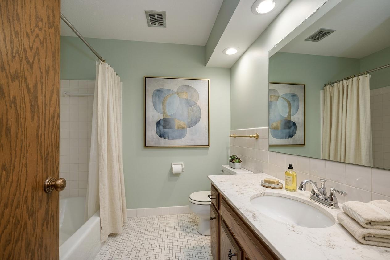 Main Level Bathroom - Virtually Rendered