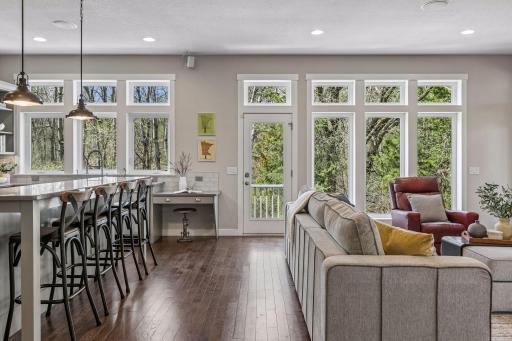 The transom windows add another touch of elegance along with abundant light!