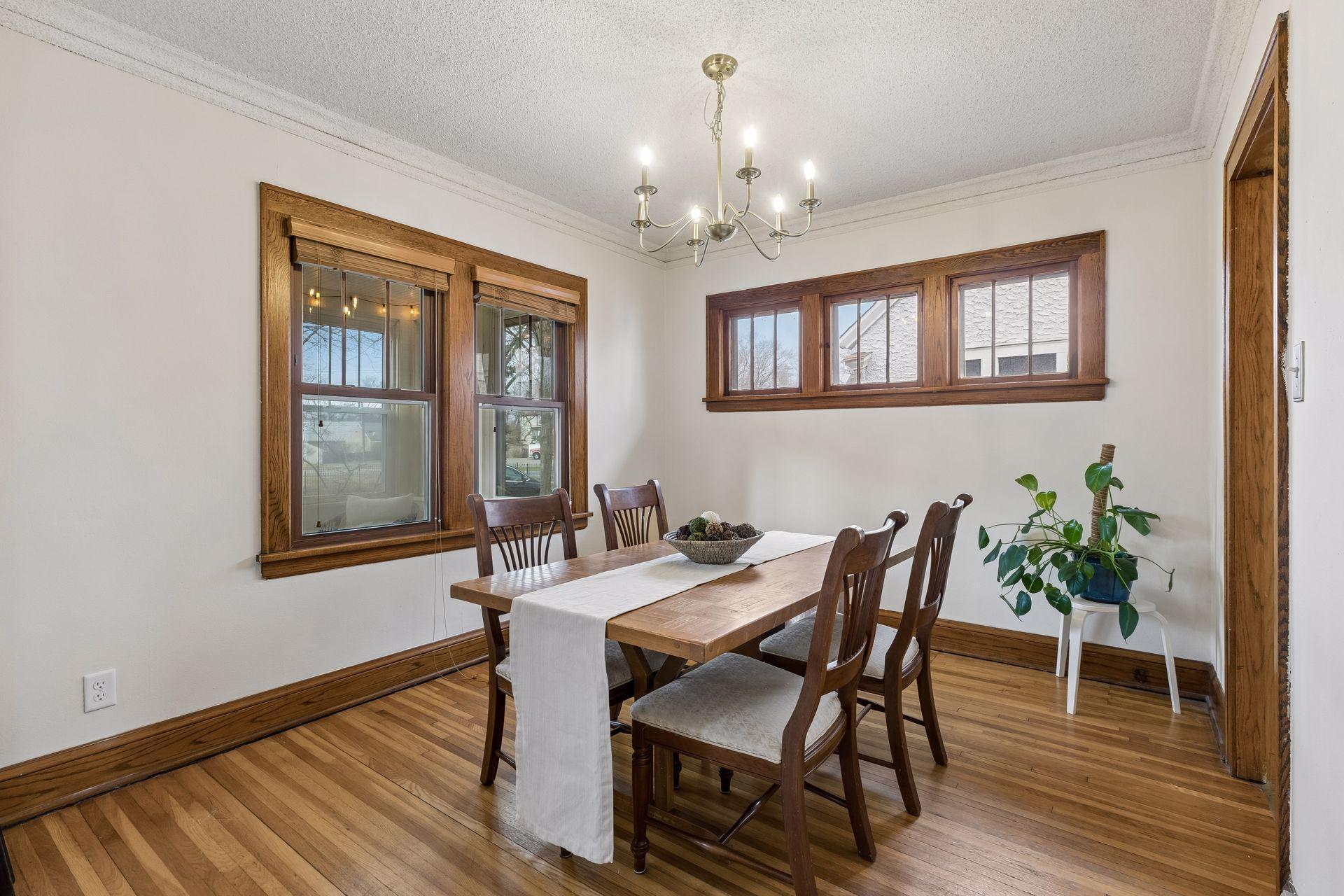 Have we taken a moment yet to appreciate how beautiful all of this craftsman style woodwork is with the original red oak flooring?