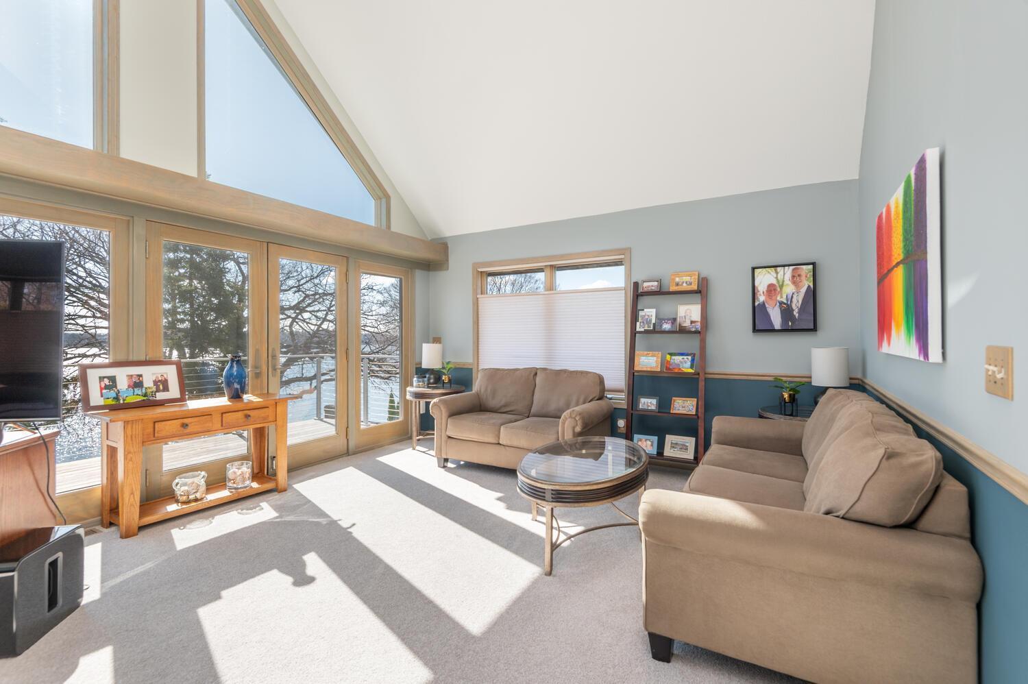 The suite is spacious enough to include this sitting area. The view is incredible!